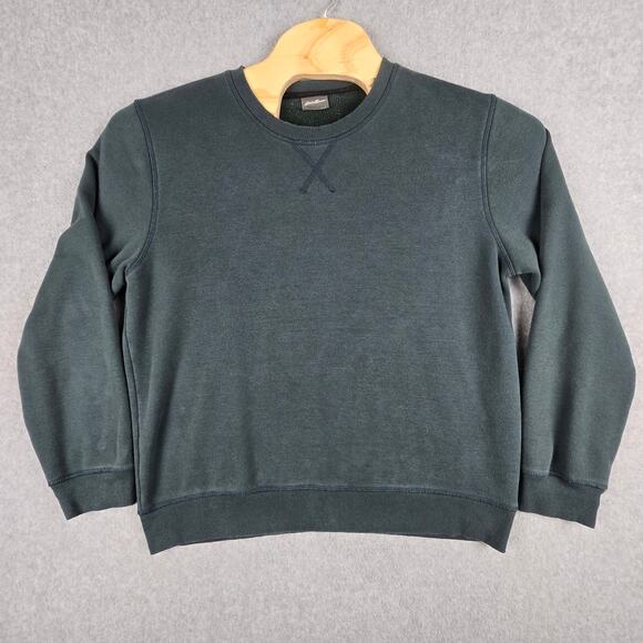 Eddie Bauer Mens Large Dark Green Crewneck Sweatshirt - Picture 1 of 13